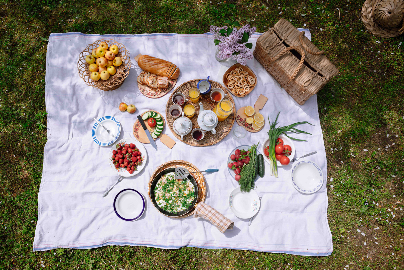 Variety of Food for Picnic Outdoors